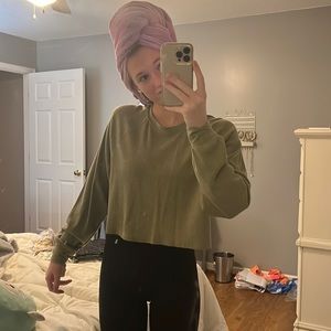 crop pullover sweater . worn once feel free to bundle!